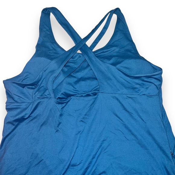 NEW Kyodan Outdoor Blue Active Workout Dress Size XL Criss Cross Strappy Back - Picture 7 of 8